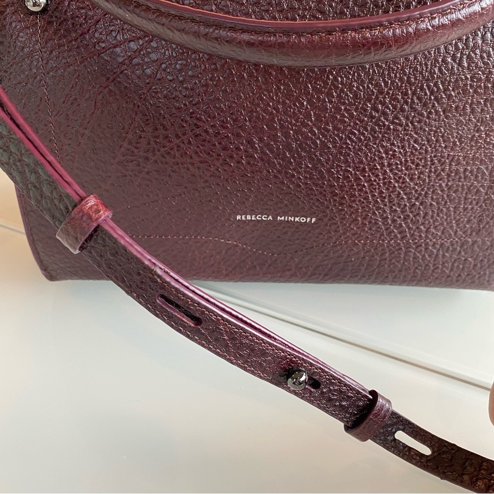 NWT Rebecca Minkoff Currant Leather Satchel/Crossbody Bag - Picture 13 of 16